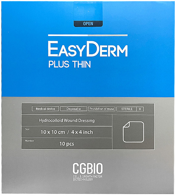 이지덤플러스 씬 10CM X 10CM 1박스 100매입, 3개