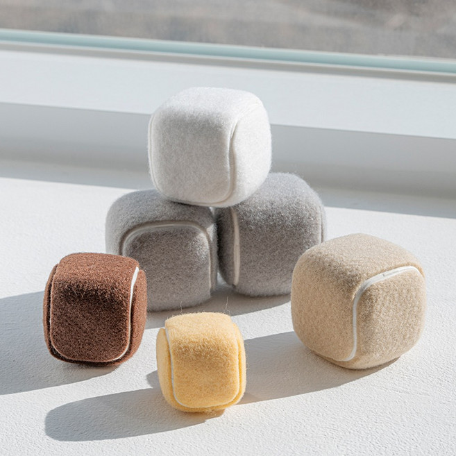 모노플랫 테니스공 체어슈즈 사각 16입 의자발커버 층간소음방지 바닥보호, 브라운 (중) (50x50mm) 16입