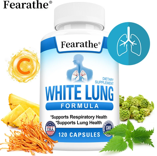White Lung - 폐청결 및 디톡스 폐건강 지원 호흡건강 지원, 1박스, 60정 - 쿠팡