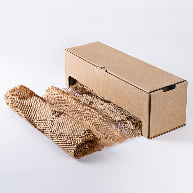 디스펜서 친환경 종이에어캡 종이완충재 뽁뽁이 페이퍼 랩 포장지 완충제 롤, 12_2587_이너페이퍼(내지)화이트1롤