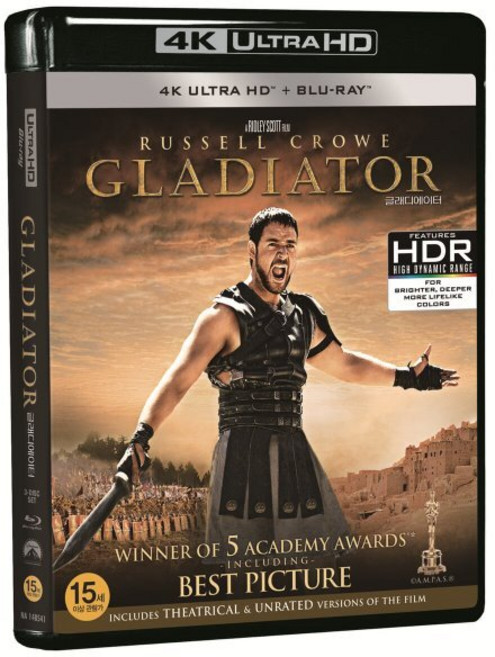 [Blu-ray] 글래디에이터 (3Disc 4K UHD+BD 일반판) : 블루레이