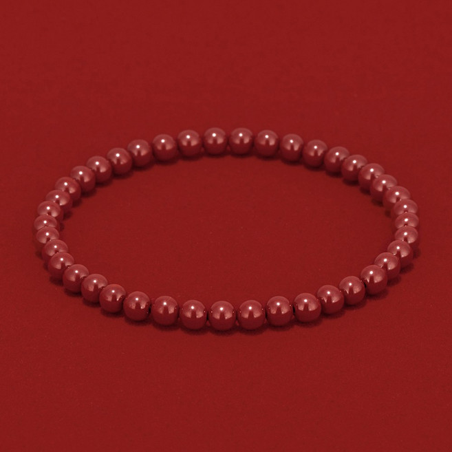 진주모아 특A 좋은기운을 주는 경면주사 팔찌 염주 불교 여성