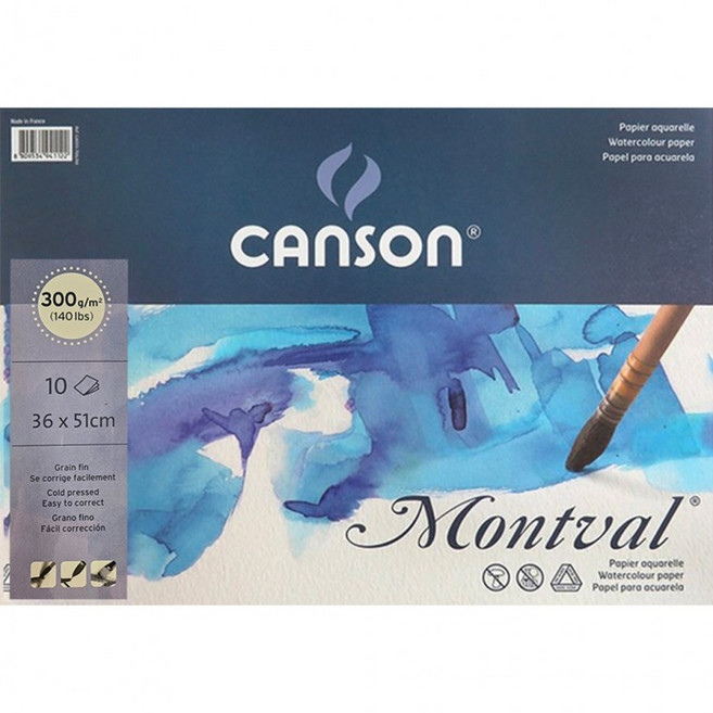 캔손 몽발 수채화 패드 스케치북 크로키북 1면제본 4절 300g 10매 35X51cm, 상세페이지 참조, 상세페이지 참조, 상세페이지 참조, 상세페이지 참조