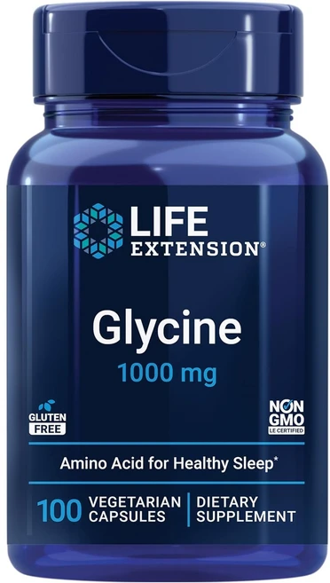 라이프익스텐션 글리신 1000mg 베지테리안 캡슐, 100정, 1개 - 쿠팡