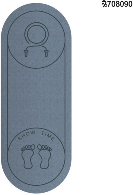 708090 요가매트10mm 12mm 줄넘기 스트래칭 TPE매트, 1개, 아이스 네이비 10mm/12mm