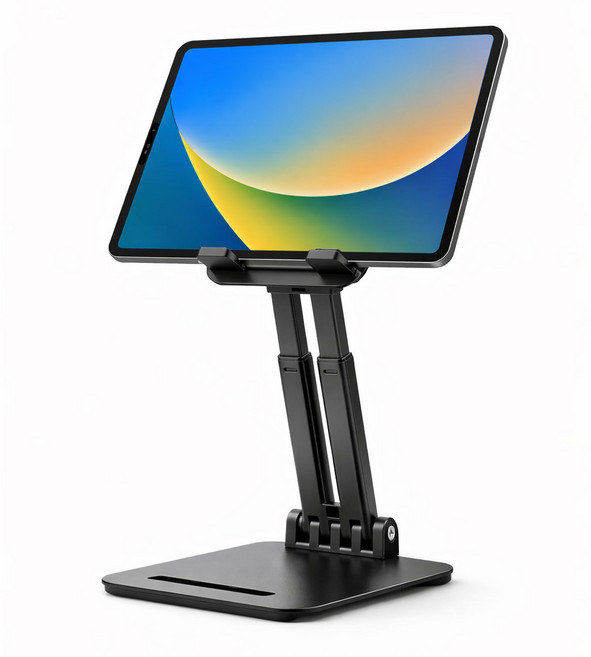 Lisen 각도조절 휴대용 아이패드 필기 태블릿 15.9인치 핸드폰 거치대 스탠드, 블랙, 1개