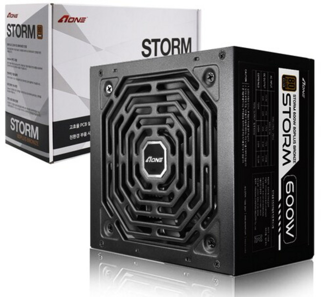 에이원 에이원 STORM 600W 80PLUS 브론즈 정격 풀박스 3년AS