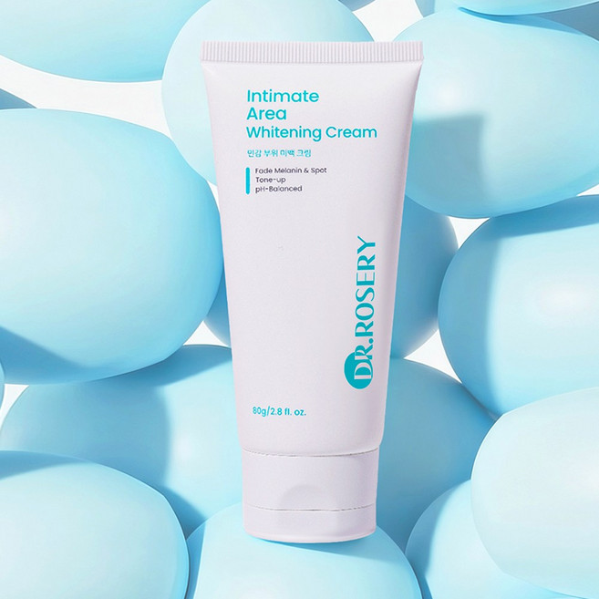 닥터 로제리 미백크림 잡티 화이트닝 톤업크림 바디 착색크림 Y존 겨드랑이 사타구니 얼굴 목 엉덩이 팔꿈치 영양 수분 크림, 1개, 80g