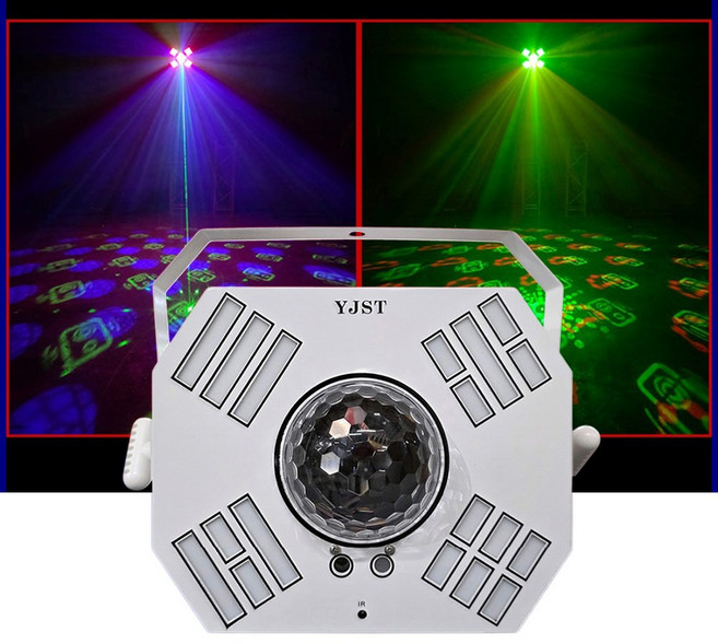 미러볼 태극 밀러볼 레이저 조명 노래방 무대 공연 학교 태권도장 키즈카페 파티조명, 1개, 화이트