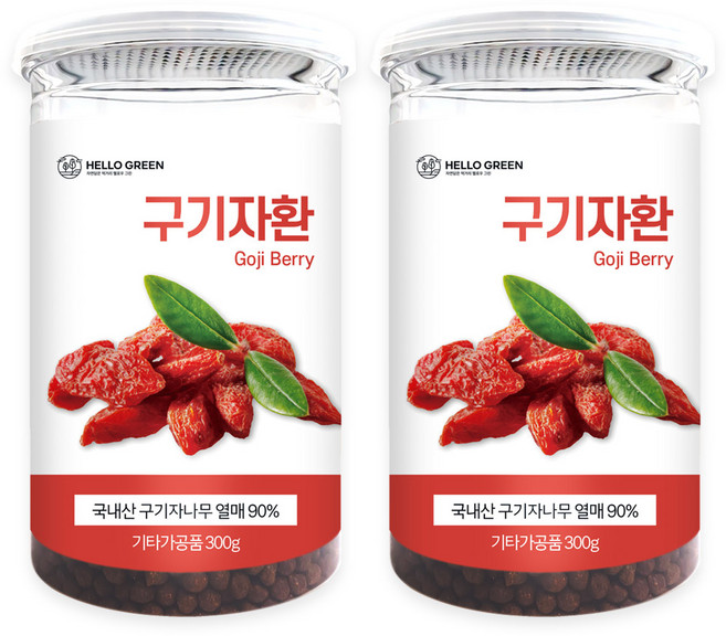 헬로우그린 국산 청양 구기자환 300g 청양 구기자 고지베리 행사중, 2개
