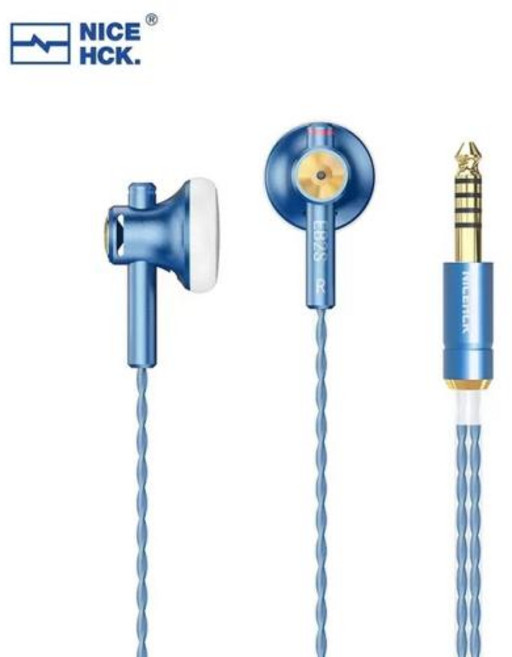 NiceHCK EB2S PRO 플러그 마이크 플랫 헤드 이어버드 HIFI 유선 이어폰 LCP 다이어프램 다이나믹 뮤직 보컬 헤드셋 35mm 44mm 154mm, 1) 4.4mm No Mic, 4.4mm No Mic