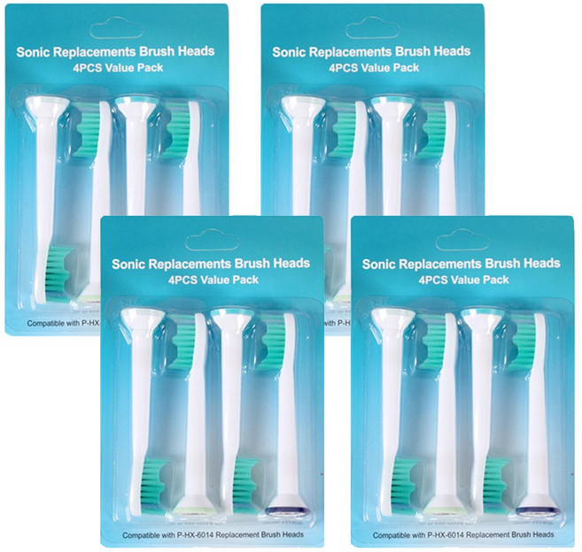 온비유 필립스 소닉케어 전동칫솔 호환 리필모 4개입, 4세트, 프로리절트