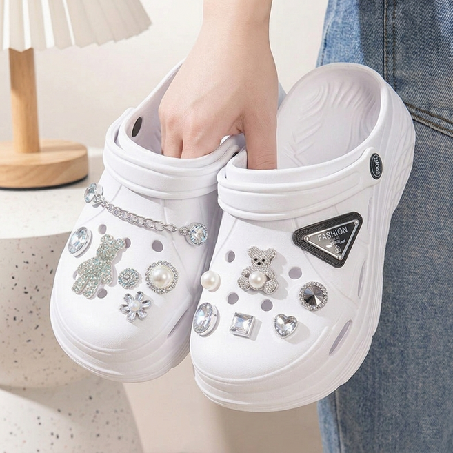 [발이 너무 편한] 초경량 여성 샌들&슬리퍼 + 보석파츠 10P