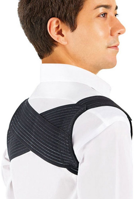 스트레칭 교정 밴드 굽은어깨 거북목 일자목 오십견, 바른자세교정밴드, 1개