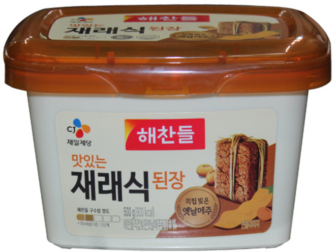 CJ 해찬들 재래식 된장 500g 20개입 BOX, 20개