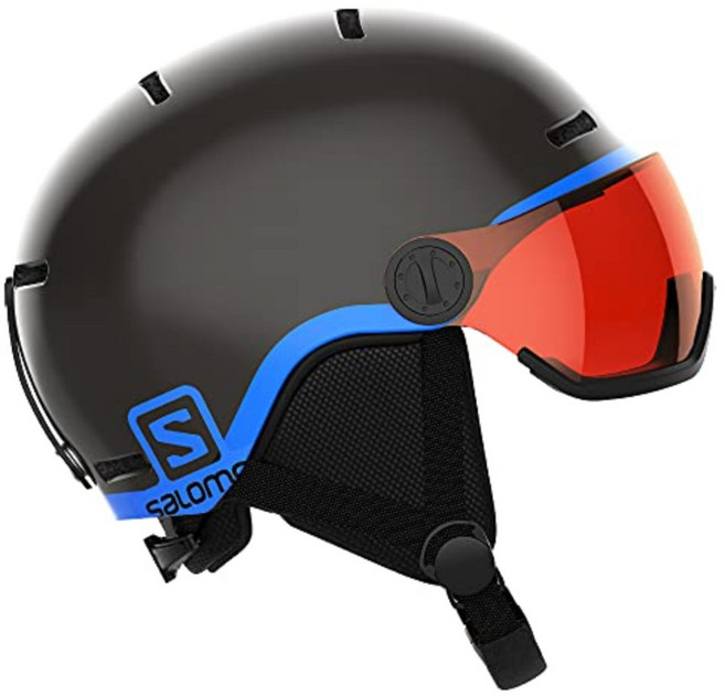 살로몬(SALOMON) 그롬바이저 스키 헬멧 스노우보드 헬멧 키즈 S-L, black, 1개