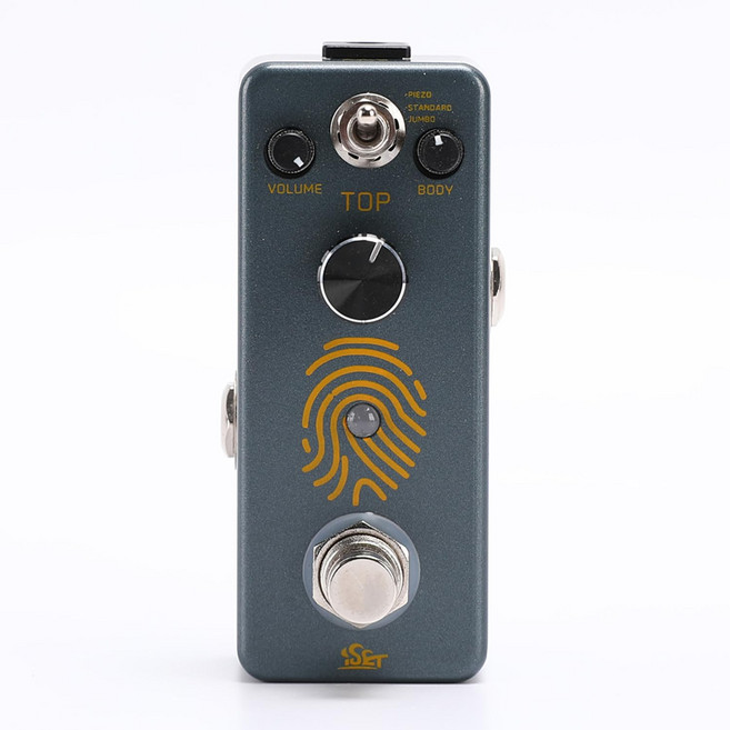 ISET AC (Acoustic Simulator) 스테이지 기타 페달 핑거 프린트 어쿠스틱 페달, 1개