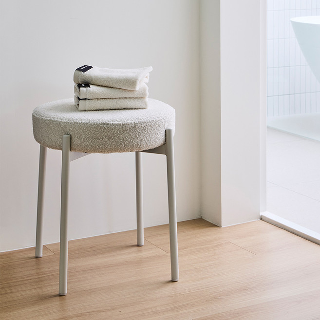 한샘 퍼프 스툴 아이보리, 아이보리(LIV102W1), 1개