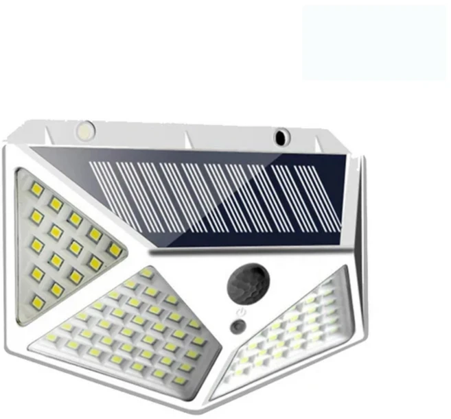CLAONER 야외 태양광 조명 [128 LED/4팩] 모션 센서 3가지 작동 모드 270도 와이드 앵글 무선 IP65 방수 보안 마당 차고 데크용, Cold White