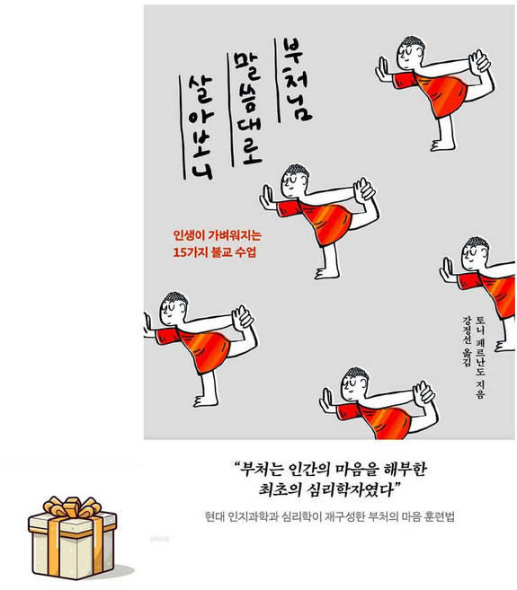 부처님 말씀대로 살아보니(포스트잇증정) 인생이 가벼워지는 15가지 불교 수업/토니 페르난도