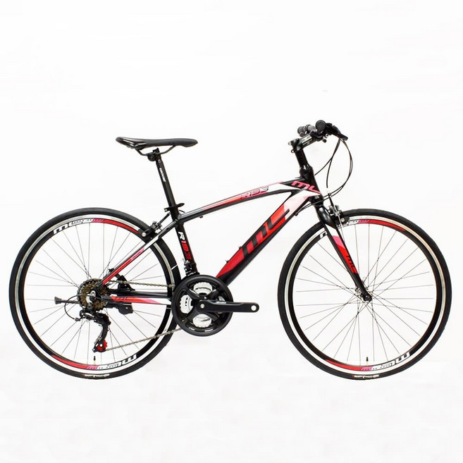 BIKEONE M3L PLUS 21速SHIMANO變速鋁合金平把公路車, 黑紅, 1個