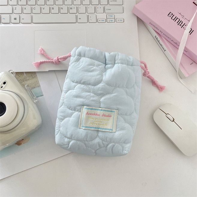 복조리 파우치 화장품 생리대 이어폰 스트링 파우치