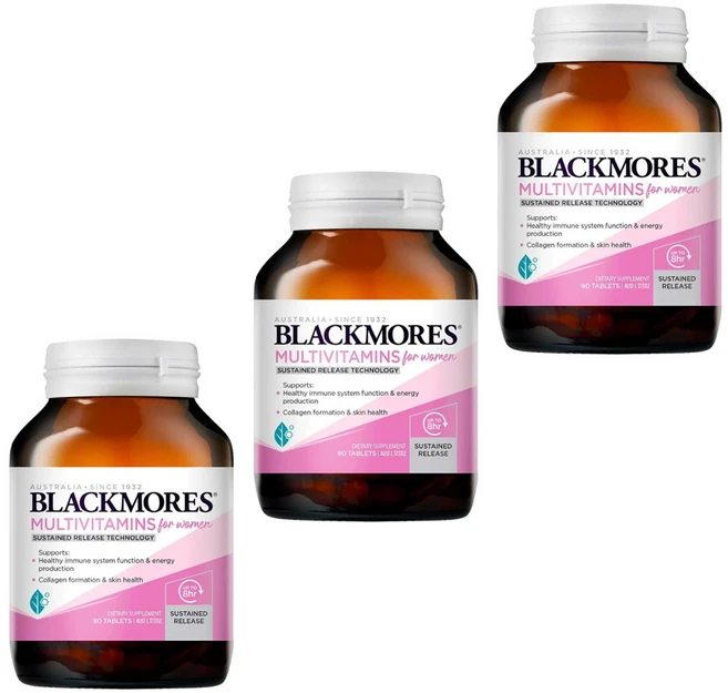 B-Mores 멀티비타민 포우먼 여성 미네랄 베타카로틴, 3개, 90정 - 쿠팡