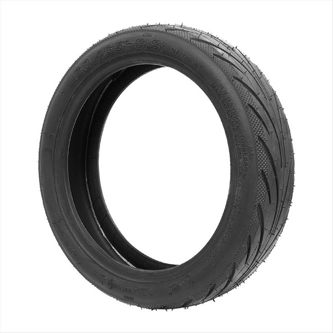 Ninebot MAX G2 G65 전기 스쿠터 60/65-6.9 진공 외부 타이어 Accessorie 블랙과 호환용 9.68인치 튜브리스 후면 젤리 타이어, 검은색, 1개