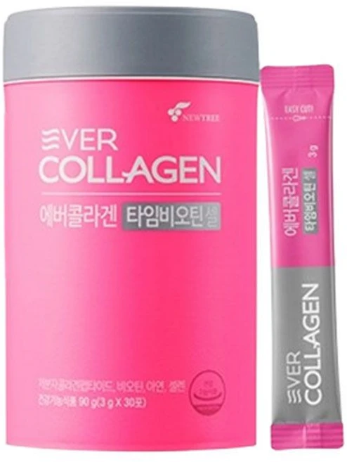 에버콜라겐 타임비오틴 셀, 90g, 10개 - 쿠팡