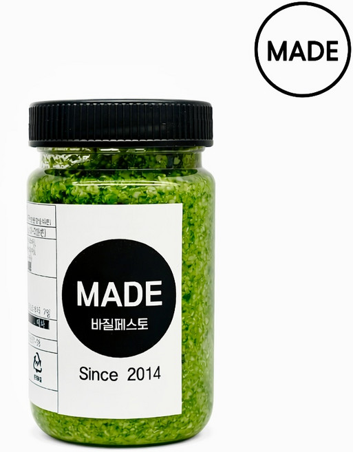 수제 바질페스토 소스 120g 230g 압구정메이드 ( 생바질 페스토 국산잣 ), 2개