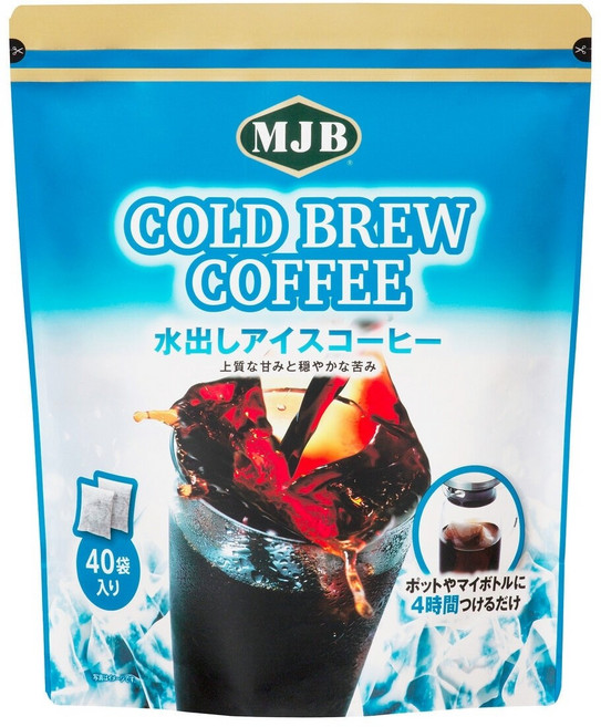 MJB 콜드브루 18g x 40팩 냉침 아이스커피 코스트코 COSTCO 아라비카 원두 100%, 1개, 40개입