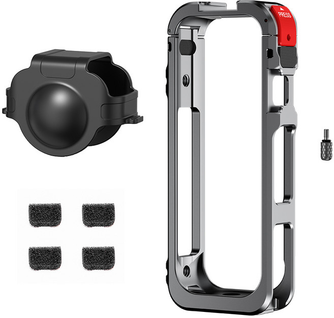 [Flymile] 인스타360 X5 유틸리티 프레임 / 알루미늄 메탈 케이지 / insta360 악세사리, 1세트, X5002