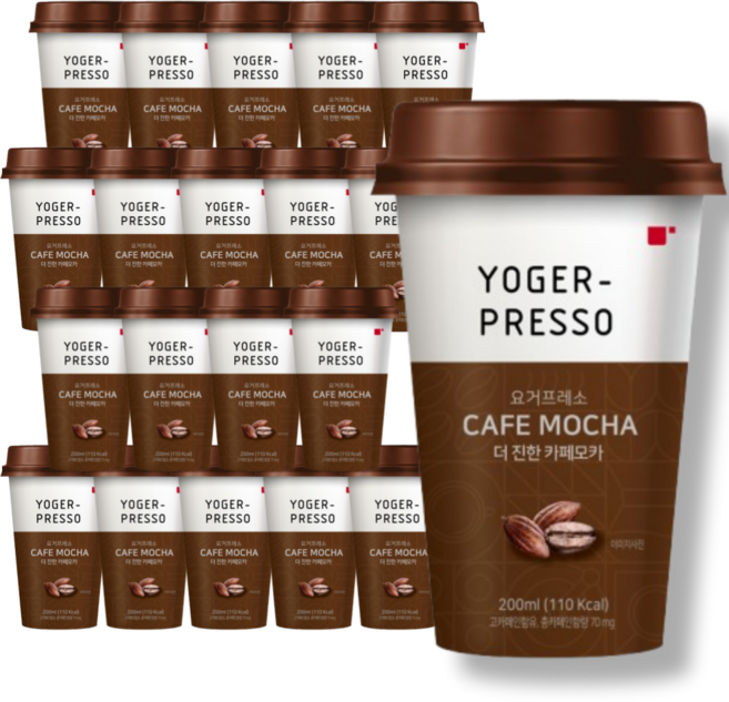 요거프레소 컵커피 카페모카 200ml 20개입, 20개