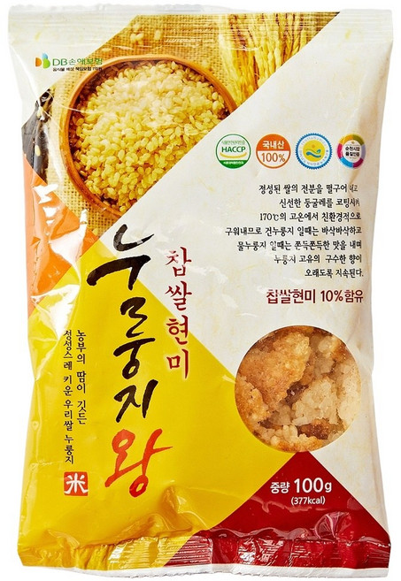 쌍지뜰 국내산 찹쌀현미누룽지왕 100g, 1개