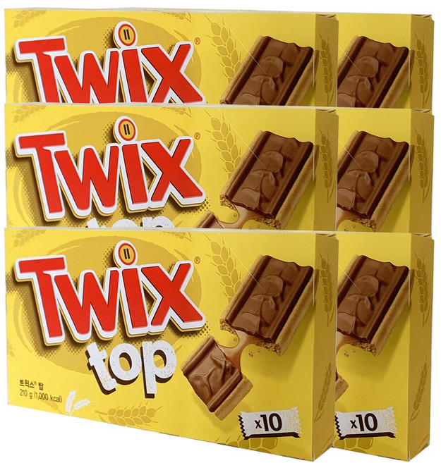 트윅스 탑 스니커즈, 210g, 6개