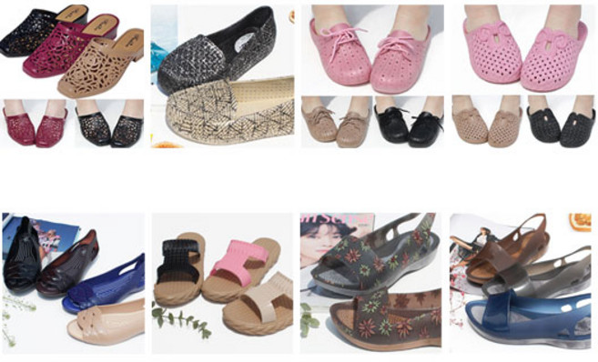 여성 슬리퍼 샌들 젤리슈즈 스펀지샌들 물놀이 아쿠아 바캉스