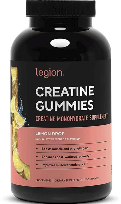 리전 크레아틴 구미 모노하이드레이트 서플먼트 레몬 드롭, 1개, 150정 - 쿠팡