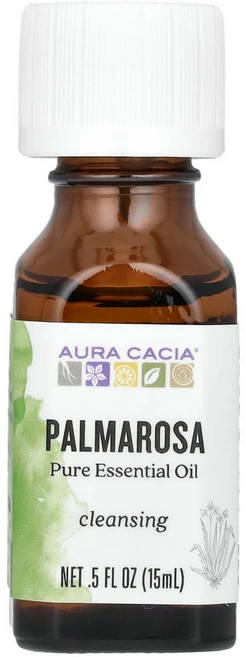 Aura Cacia 순수 에센셜 오일 팔마로사 15ml(0.5fl oz) Cacia (아우라 카시아) - 쿠팡