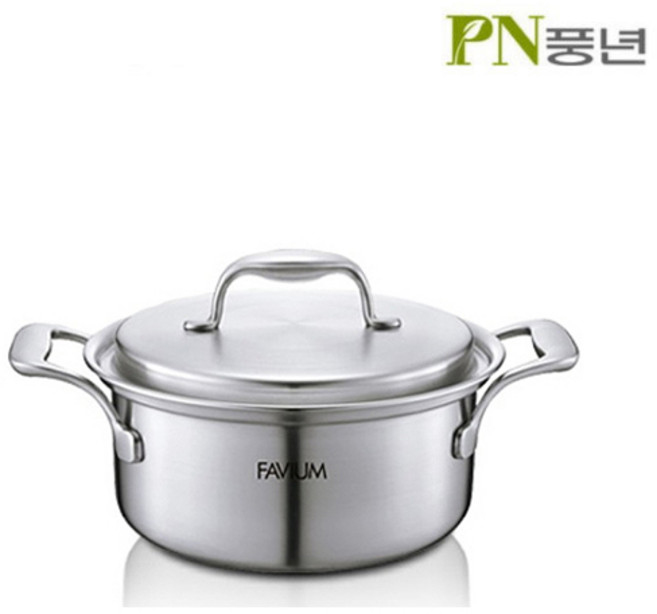PN풍년 파비움 통5중 스테인레스 냄비 8종 택1, 최신형 양수24 FV5PT-24C