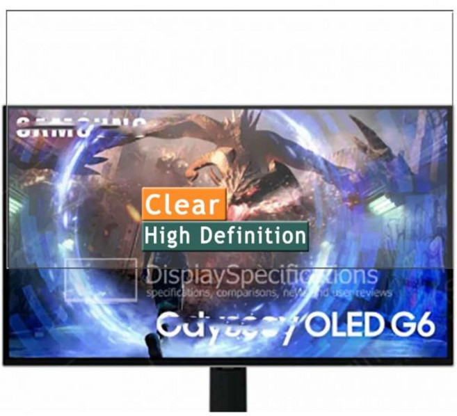박슨 3팩 스크린 프로텍터 삼성 오디세이 OLED G6 S27DG60 26.5인치 모니터 TPU 필름 스티커 강화유리 아님과 호환됨, 1개