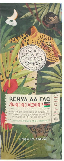 피코크 KENYA AA FAQ 케냐 에이에이 에프에이큐 1kg, 1개