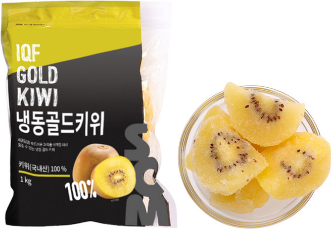 딜라잇가든 냉동골드키위(국내산) 1kg, 1개