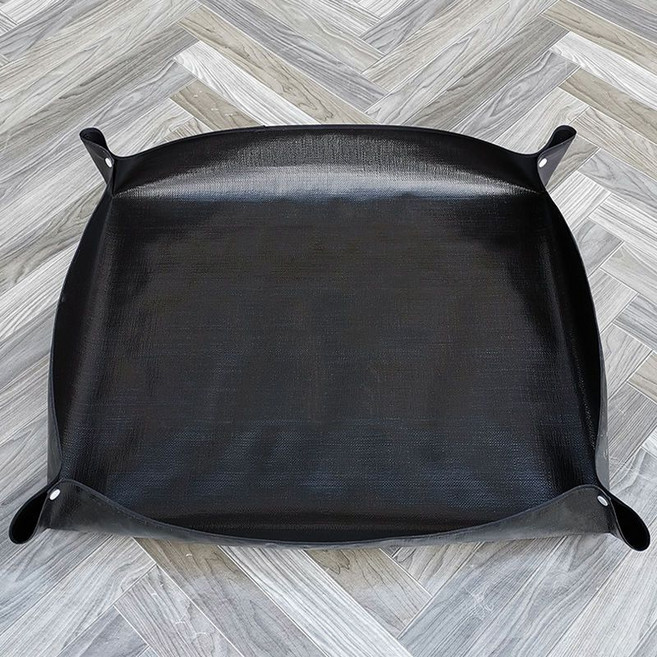 園藝操作墊 陽臺換盆換土防水花墊, 1個, 黑色款 65cm*65cm