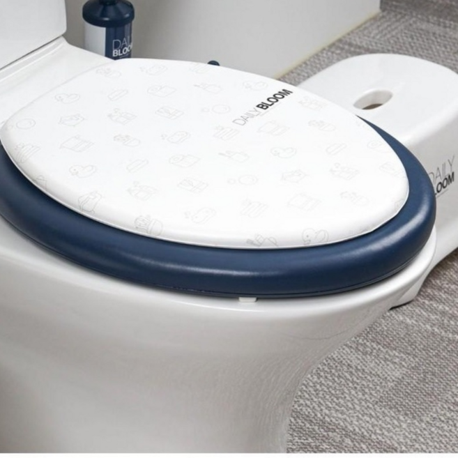 화장실 소프트 쿠션 양변기 변기 시트 커버 뚜껑 일반형 O형 36.5x41