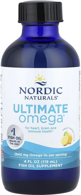 건강챙기세요 Nordic Naturals Ultimate Omega® 레몬 119ml(4fl oz) 백살까지오래오래, 1개, 119ml - 쿠팡