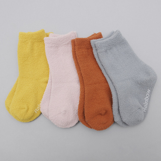 지앤 아동용 로맨틱 핑크 수면양말 4종 세트