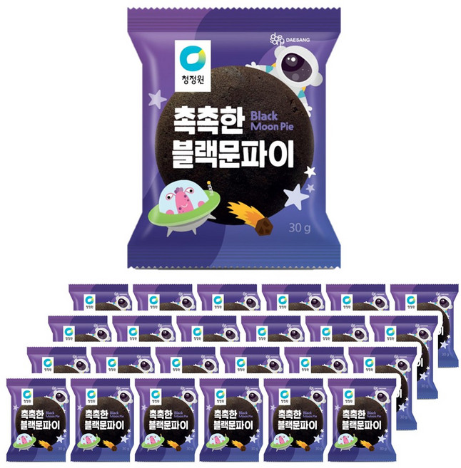 청정원 촉촉한 블랙문파이 30g x 24개