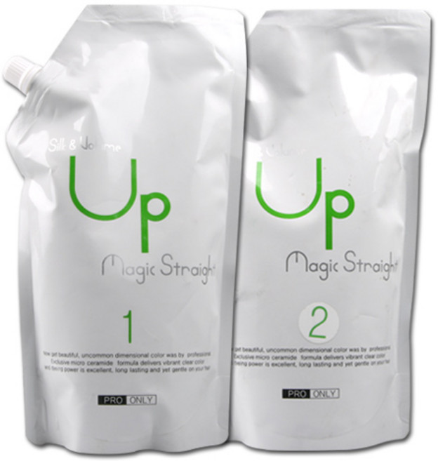 DK 실크 볼륨 업 매직 스트레이트 크림 1 2제 700ml, 1세트