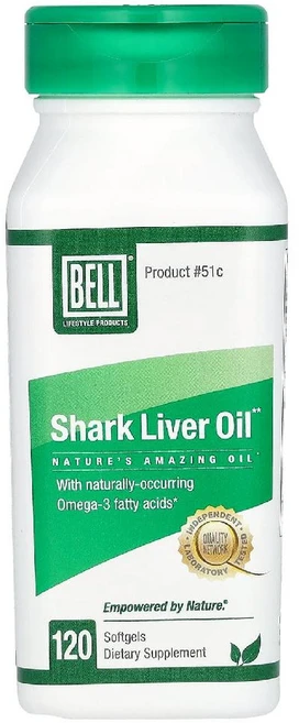 벨 라이프스타일 상어 간유 소프트젤 120정, 1개 - 쿠팡