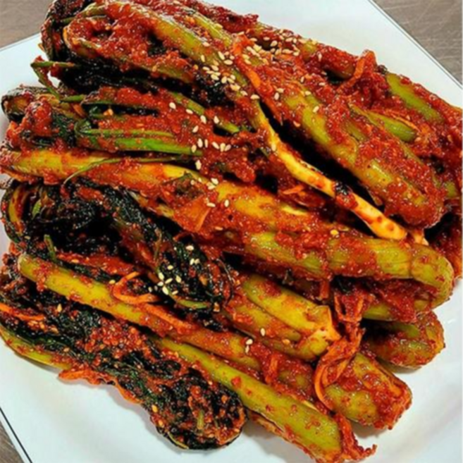 전라도 꽃 김치 국내산 수제 돌산 갓김치 전라도김치 수제김치 돌산갓김치, 2kg, 1개